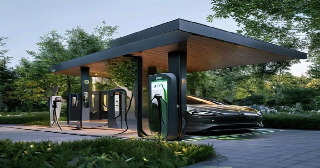 Voiture electrique en charge sur borne en France - prime gros rouleurs 2026