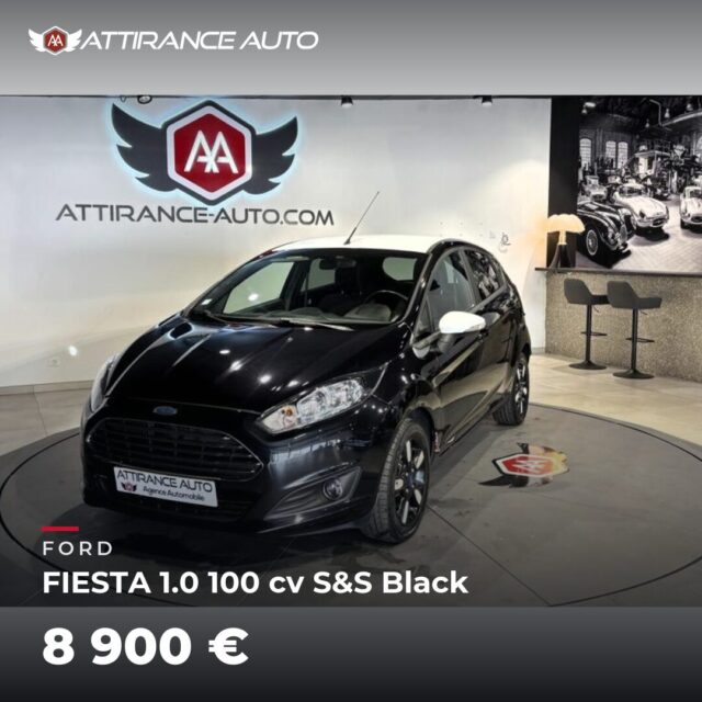🔎 À découvrir dans notre parc ! 🚘 FORD FIESTA 1.0 100 cv S&S Black ⏱️ 2015 · 132 778 km · Essence · boîte manuelle · 100 ch 💰 8 900 € ✅ Garantie incluse · Livra