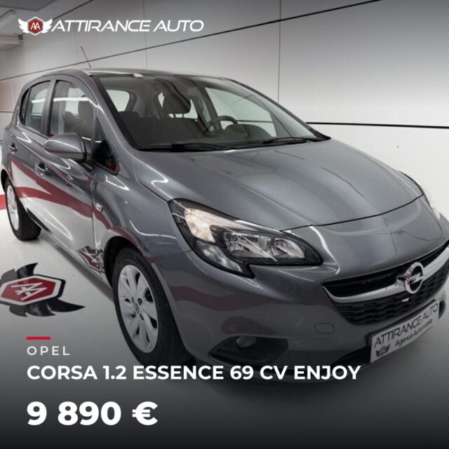 ⭐ Coup de cœur de la semaine ! 🚘 OPEL CORSA 1.2 ESSENCE 69 CV ENJOY ⏱️ 2015 · 82 351 km · Essence · boîte manuelle 💰 9 890 € ✅ Garantie incluse · Livraison part