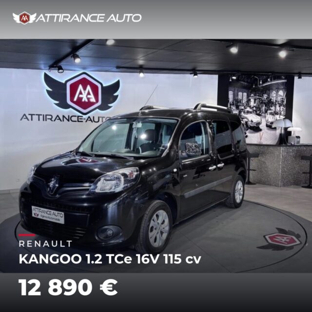 ⭐ Coup de cœur de la semaine ! 🚘 RENAULT KANGOO 1.2 TCe 16V 115 cv ⏱️ 2015 · 78 606 km · Essence · boîte manuelle · 115 ch 💰 12 890 € ✅ Garantie incluse · Livra