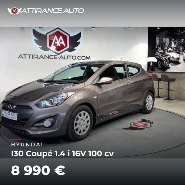 🔎 À découvrir dans notre parc ! 🚘 Hyundai I30 Coupé 1.4 i 16V 100 cv ⏱️ 2015 · 81 668 km · Essence · boîte manuelle · 100 ch 💰 8 990 € ✅ Garantie incluse · Livr