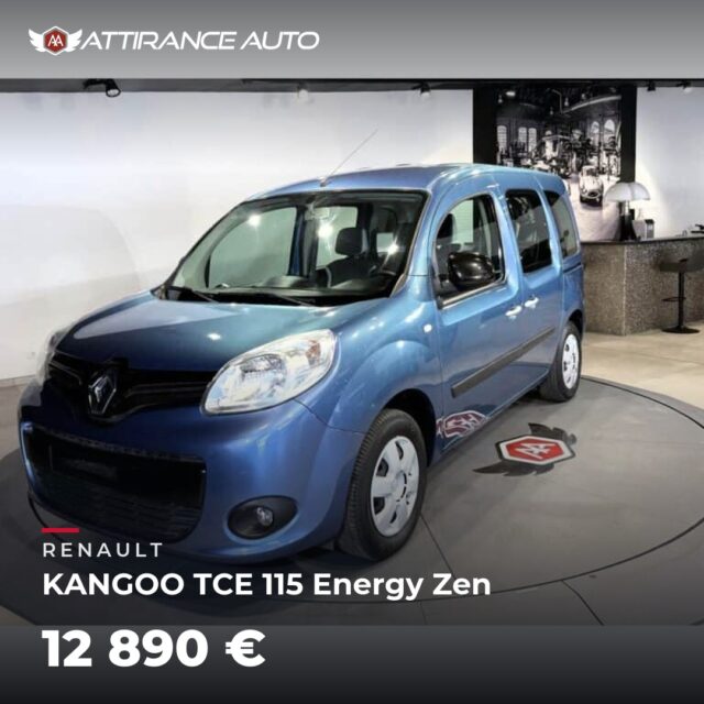 ⭐ Coup de cœur de la semaine ! 🚘 RENAULT KANGOO TCE 115 Energy Zen 🔧 2014 · 70 540 km · Essence · boîte manuelle · 115 ch 💰 12 890 € ✅ Garantie incluse · Livrai